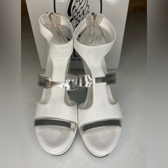 KELTON THE WINGS WOMENS WHITE WEDGES SZ EU 39 - Picture 3 of 10